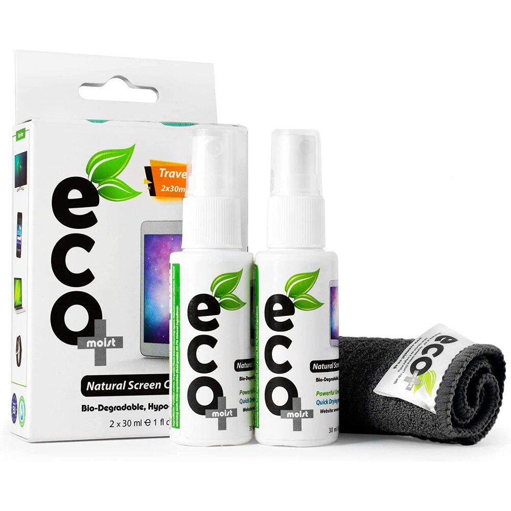 KIT De Nettoyage 2X30ml + Serviette en microfibres extra fines pour l'écran de l'ordinateur portable iPhone iPad Samsung Galaxy